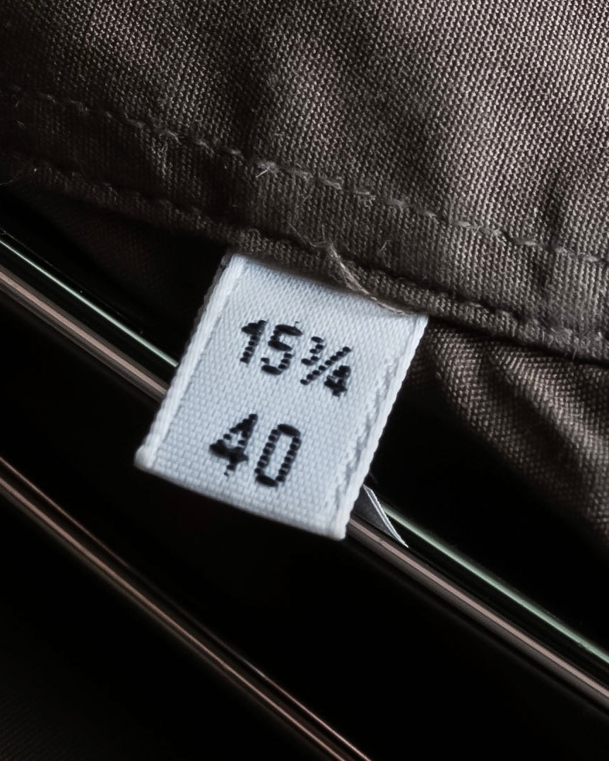 "HERMES" Mocha brown color oversized shirt