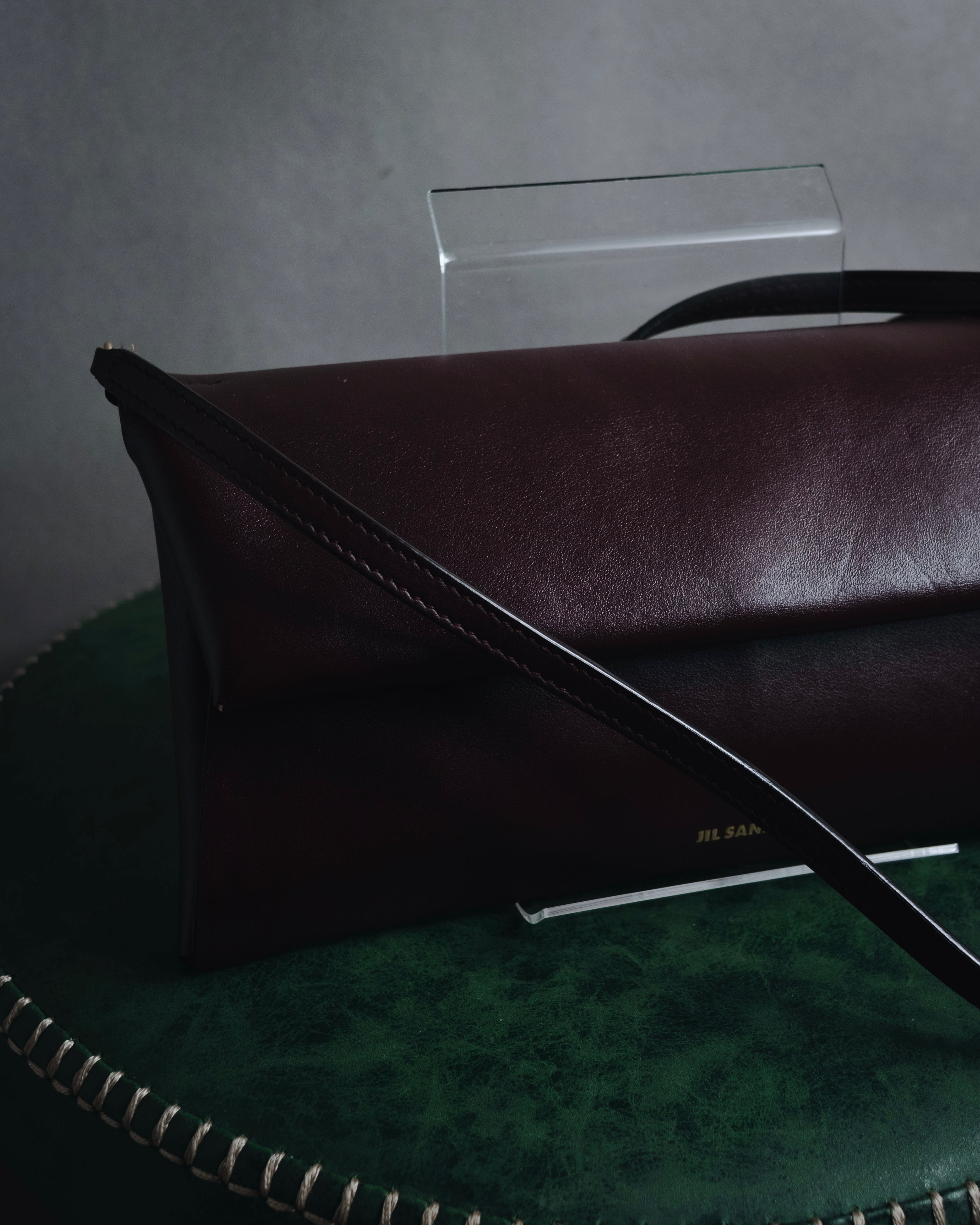 "JIL SANDER" 2018- Minimal Folded leather pochette bag