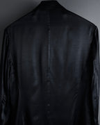 "Yohji Yamamoto +NOIR" 2005SS Rayon draping tailored jacket