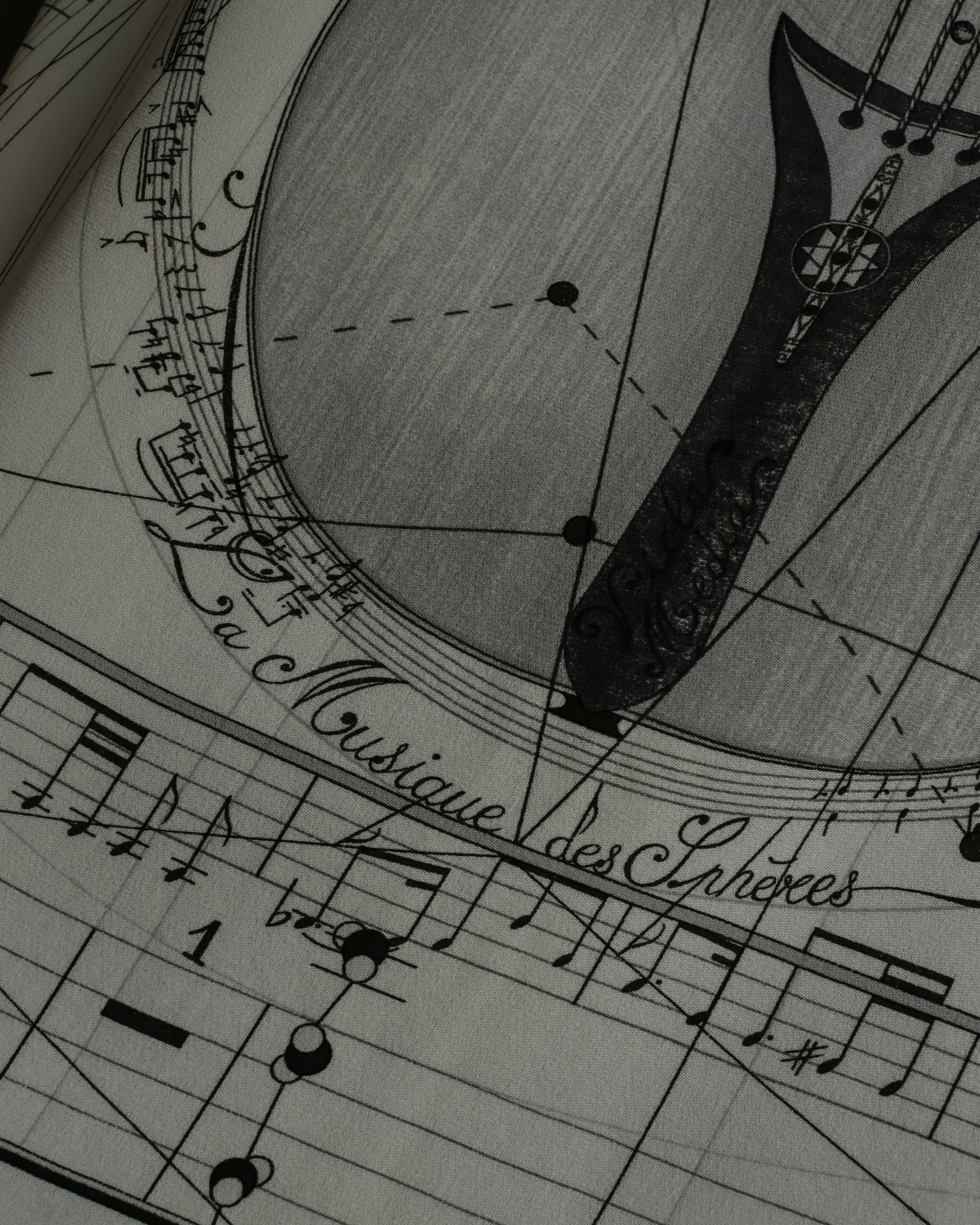 "HERMES" La Musique des Sphères Carre 90 silk scarf