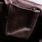 "Max Mara" Silver accents diamond shaped stitching leather boston bag