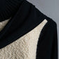 "BALENCIAGA" Boa switching design turtleneck knit pullover