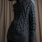 "JEAN PAUL GAULTIER" Cable knit design hooded pullover