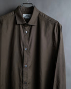 "HERMES" Mocha brown color oversized shirt
