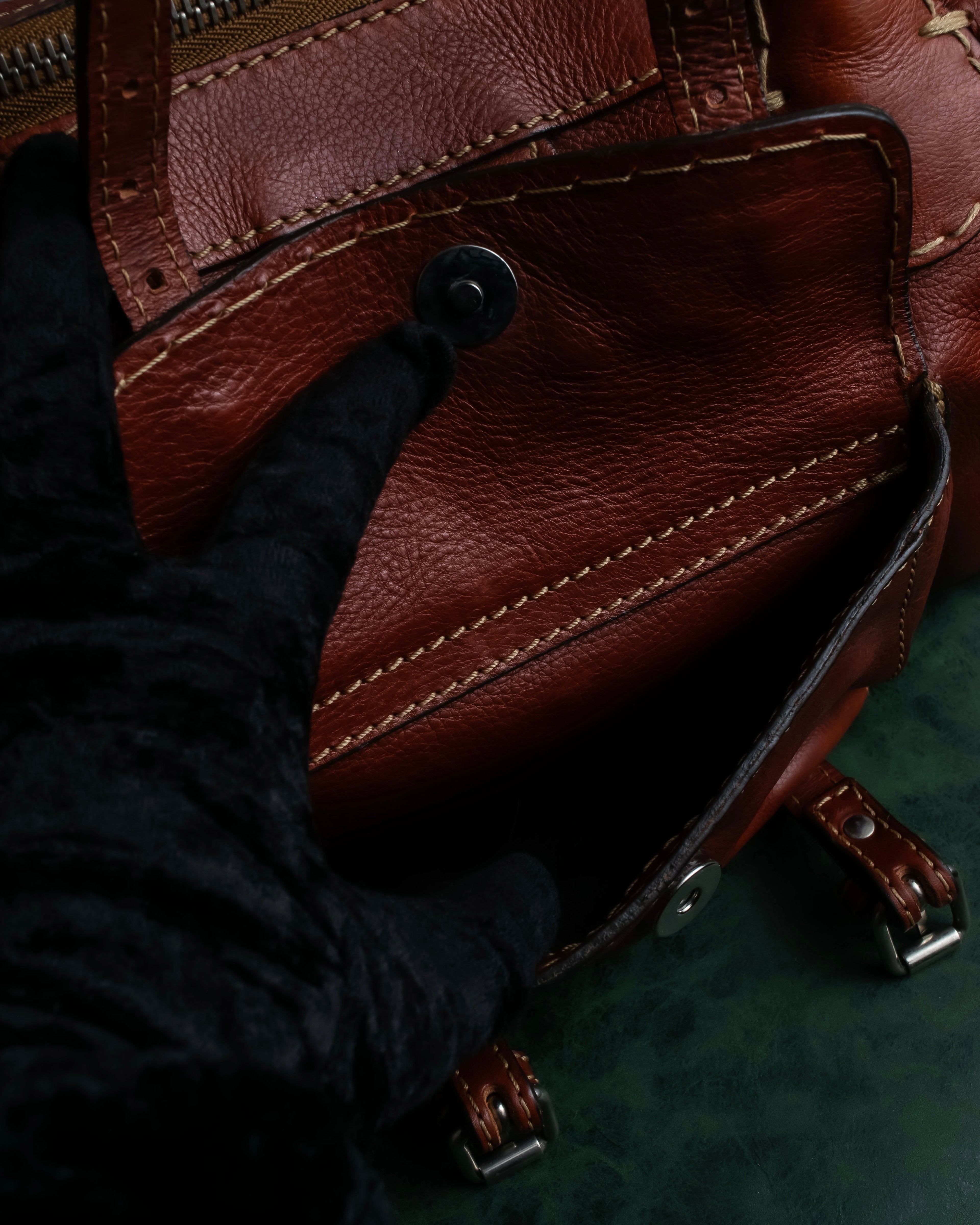 "Chloe" Edith series crossbody leather bag