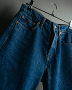 “Balenciaga” 2016-18’s tapered denim pants with neon back patch