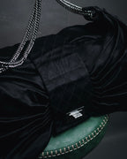 –SPECIAL–"CHANEL" 08-09’s Satin quilted bow shoulder bag