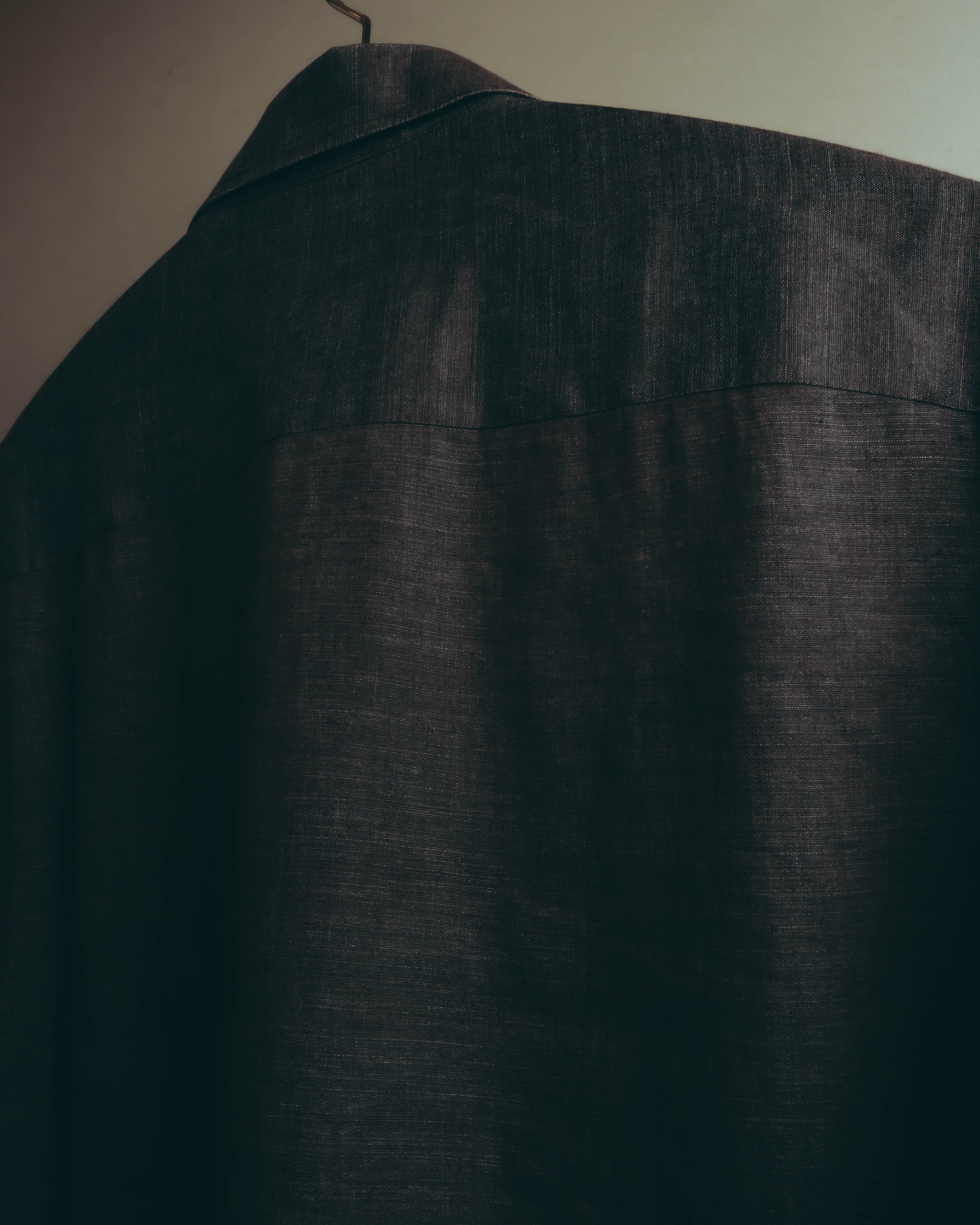 -SPECIAL- “HERMES” 90’s-00’s wide-collar linen shirt