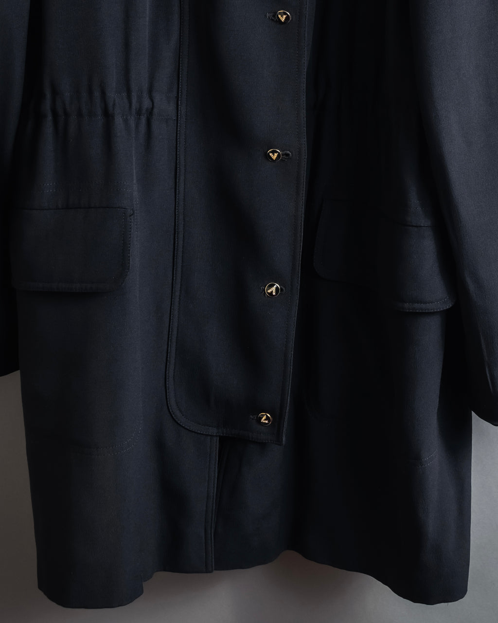 "VALENTINO" 90’s Couture-lined hooded coat