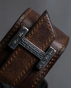 "HERMES" Tuareg Artemis leather bracelet