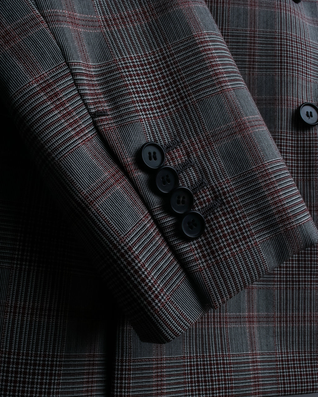 "Calvin Klein" Glen check oversized double breasted jacket