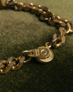 “VALENTINO“ 80’s-90’s Logo enamel ID chain bracelet