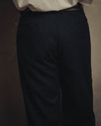 -SPECIAL- “Hermès” 80’s-90’s Super 120’s wool pinstripe double breasted setup