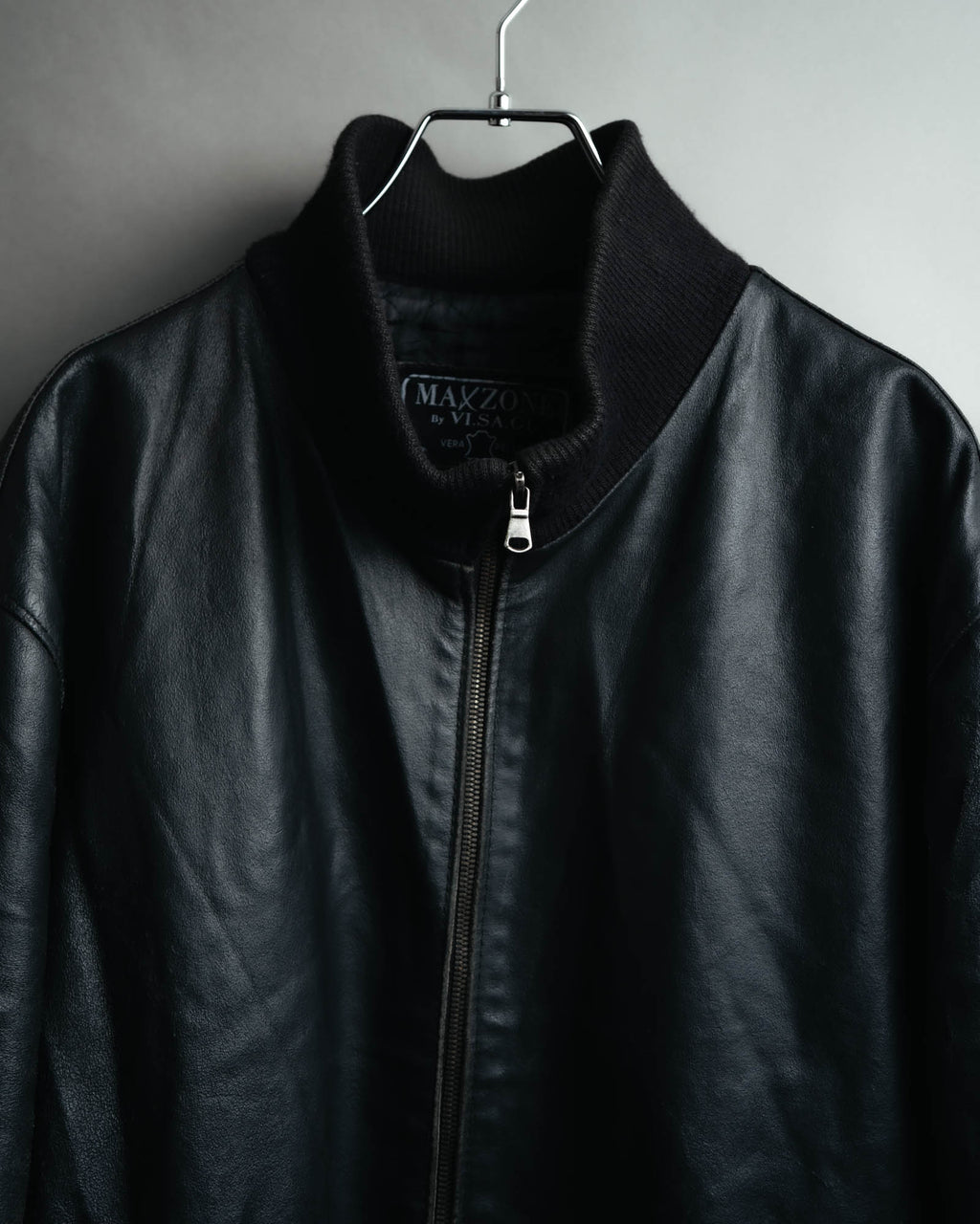 -MOOD MILLÉSIMES- 80’s-90’s softly draped leather bomber jacket