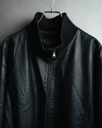 -MOOD MILLÉSIMES- 80’s-90’s softly draped leather bomber jacket