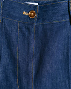 PATOU/ “Iconic Denim Trousers” Rolle Up Designed Denim