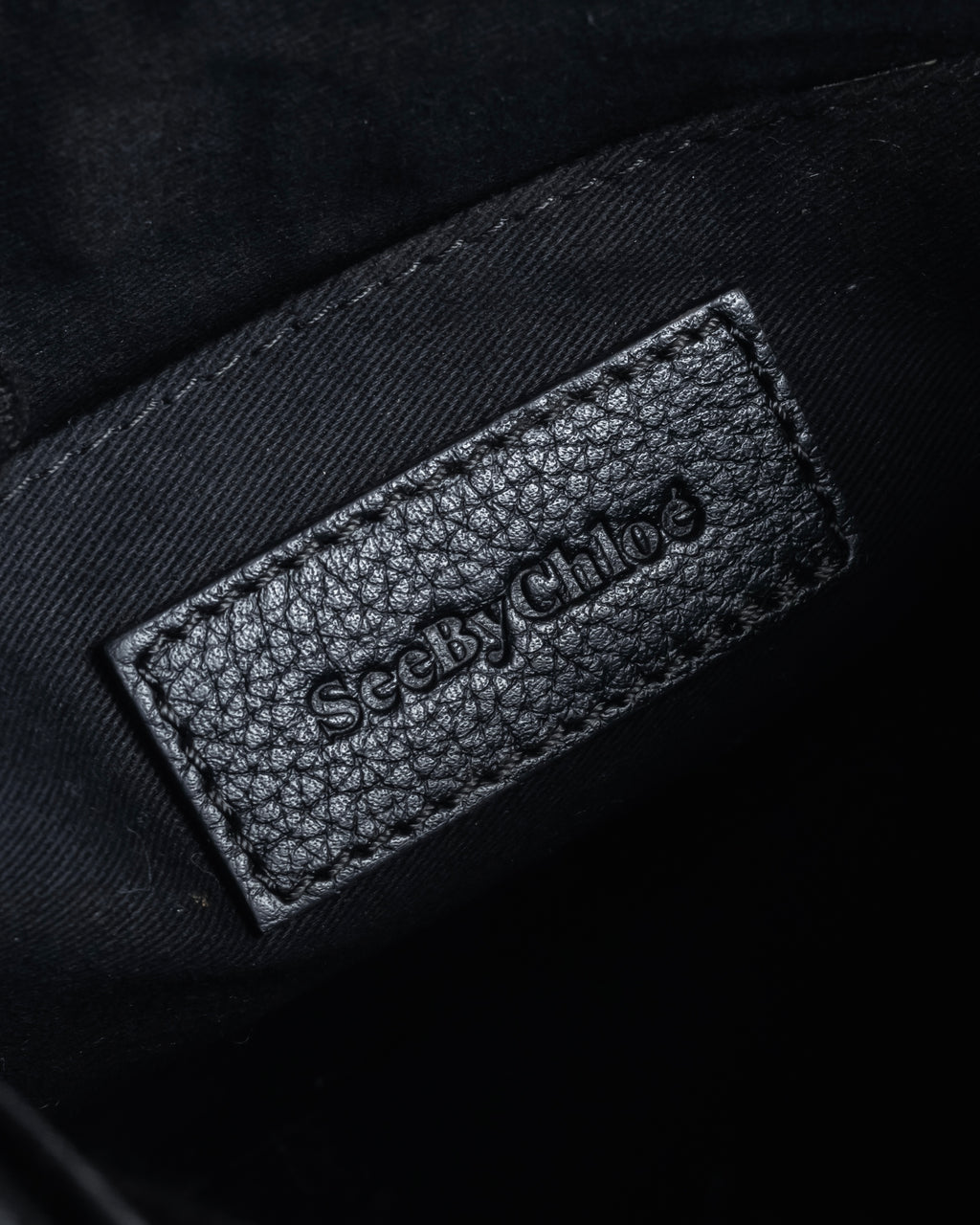 "See by Chloé" Half-moon grommet-detail suede shoulder bag