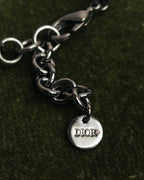 –SPECIAL– "Christian Dior" Late 2000s-2020s Eyelet leather choker necklace
