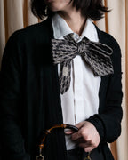 "GUCCI" Cord embroidery glossy necktie