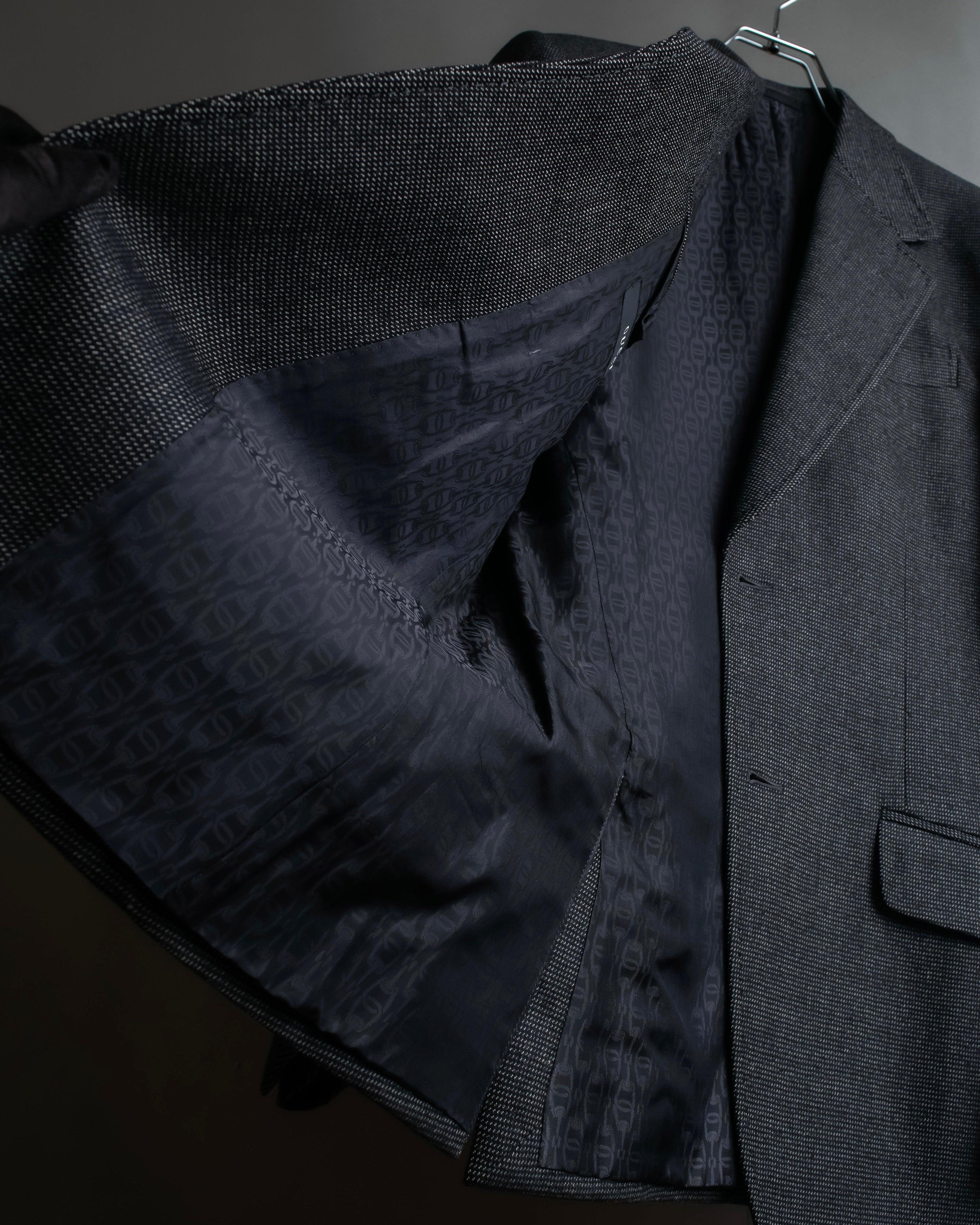 "GUCCI" 90's Tom Ford period bird eye weave set up