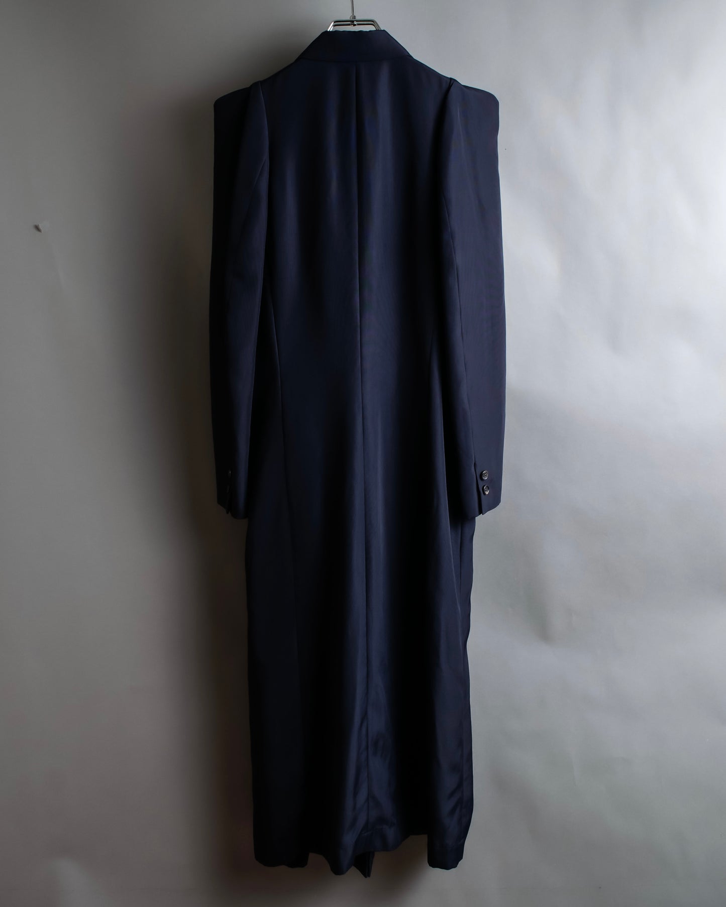 "COMME des GARCONS" Firm shoulder line maxi length 4 button chester coat