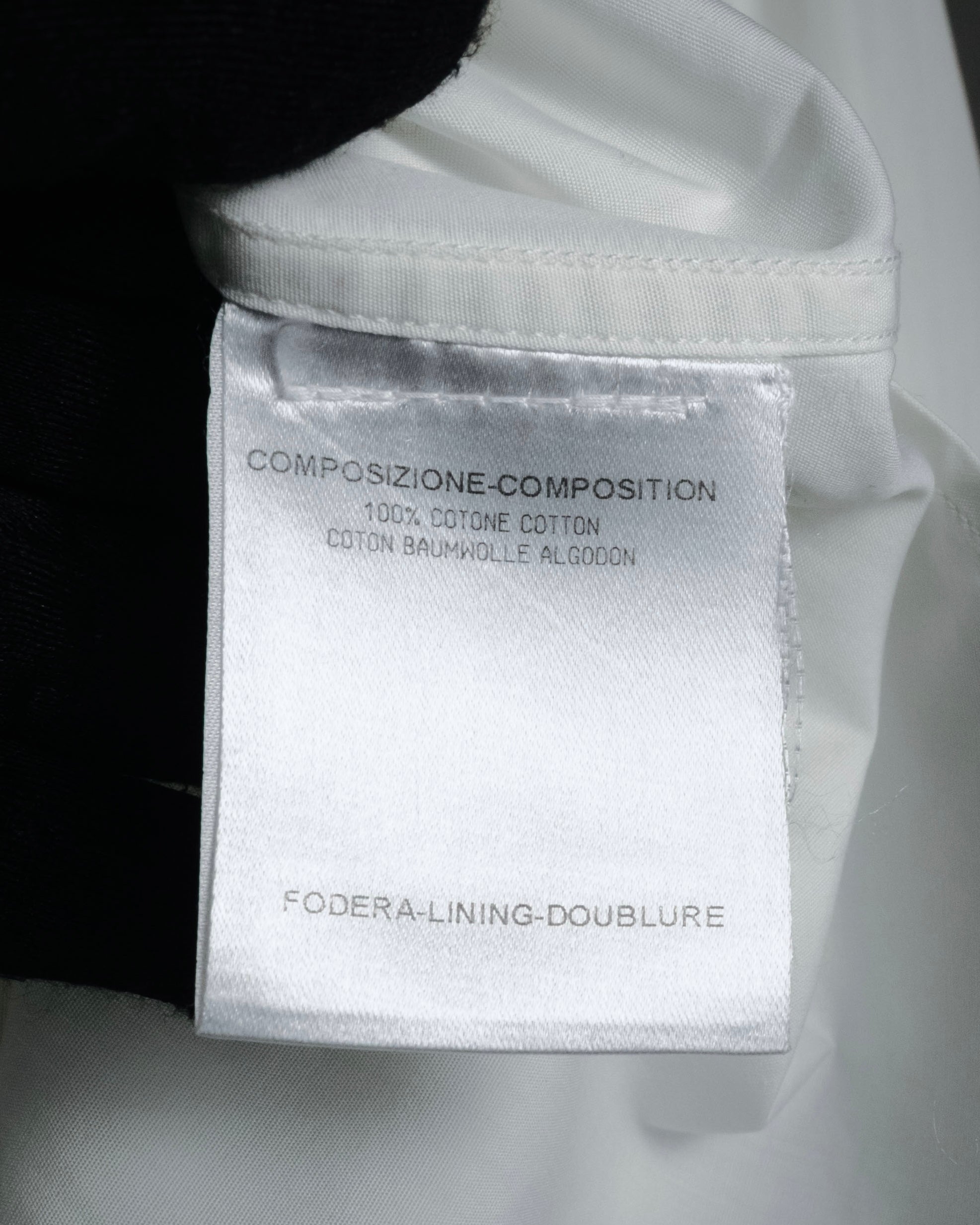 –SPECIAL– "Yves Saint Laurent" 00’s Tuxedo bib-front wing-collar dress shirt