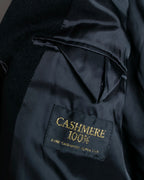 "GIANNI VALENTINO" 100% cashmere oversized chesterfield coat