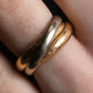 "Cartier" Gold trinity ring