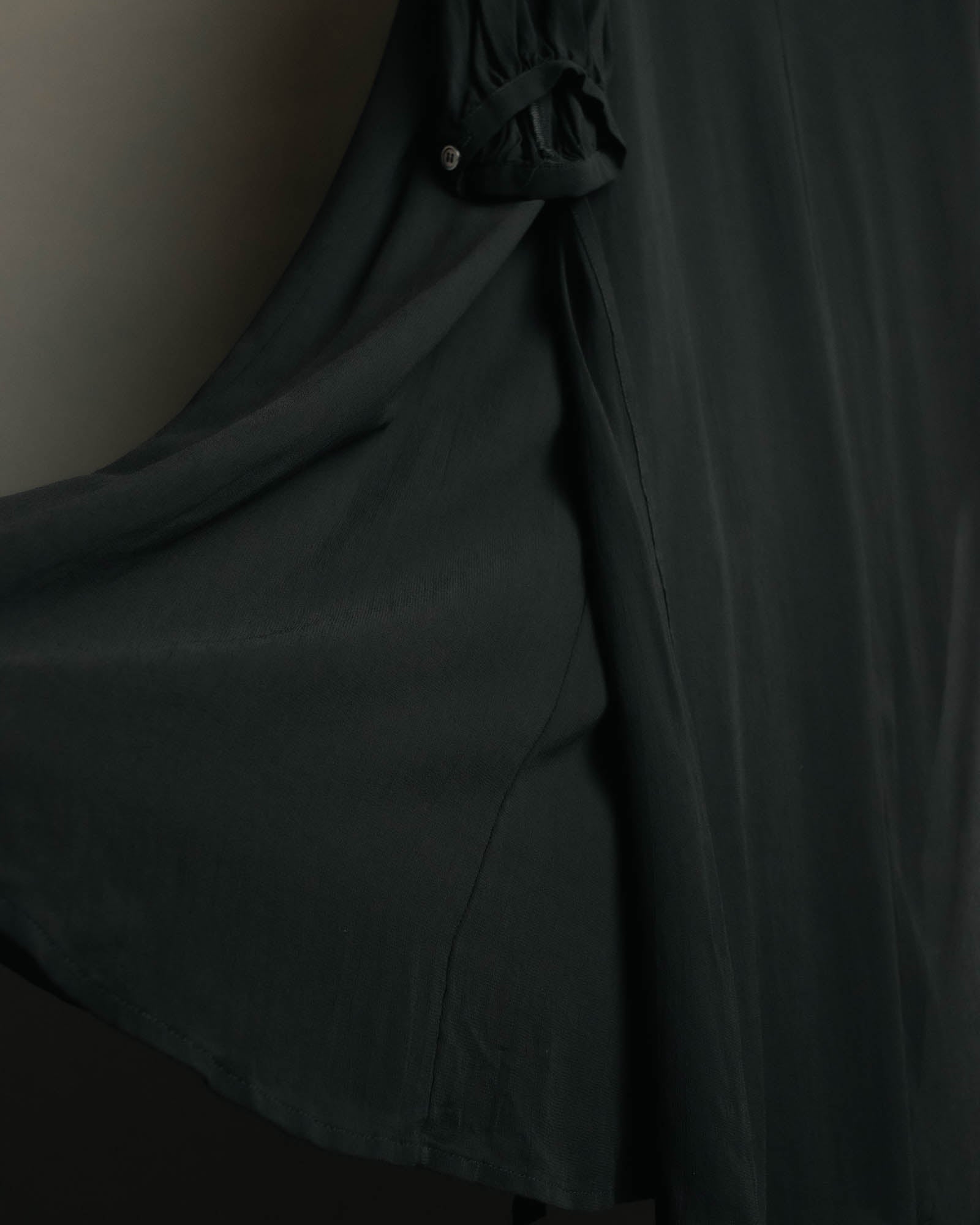 “JUNYA WATANABE” 2008AW Pearl trimmed cupra dress
