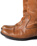 HENRY BEGUELIN/ Western Detailed Long Leather Boots