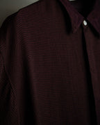 "JEAN PAUL GAULTIER" Draping form burgundy shirt