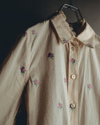 "GUCCI" 2010's-20's Romantic embroidered lace blouse