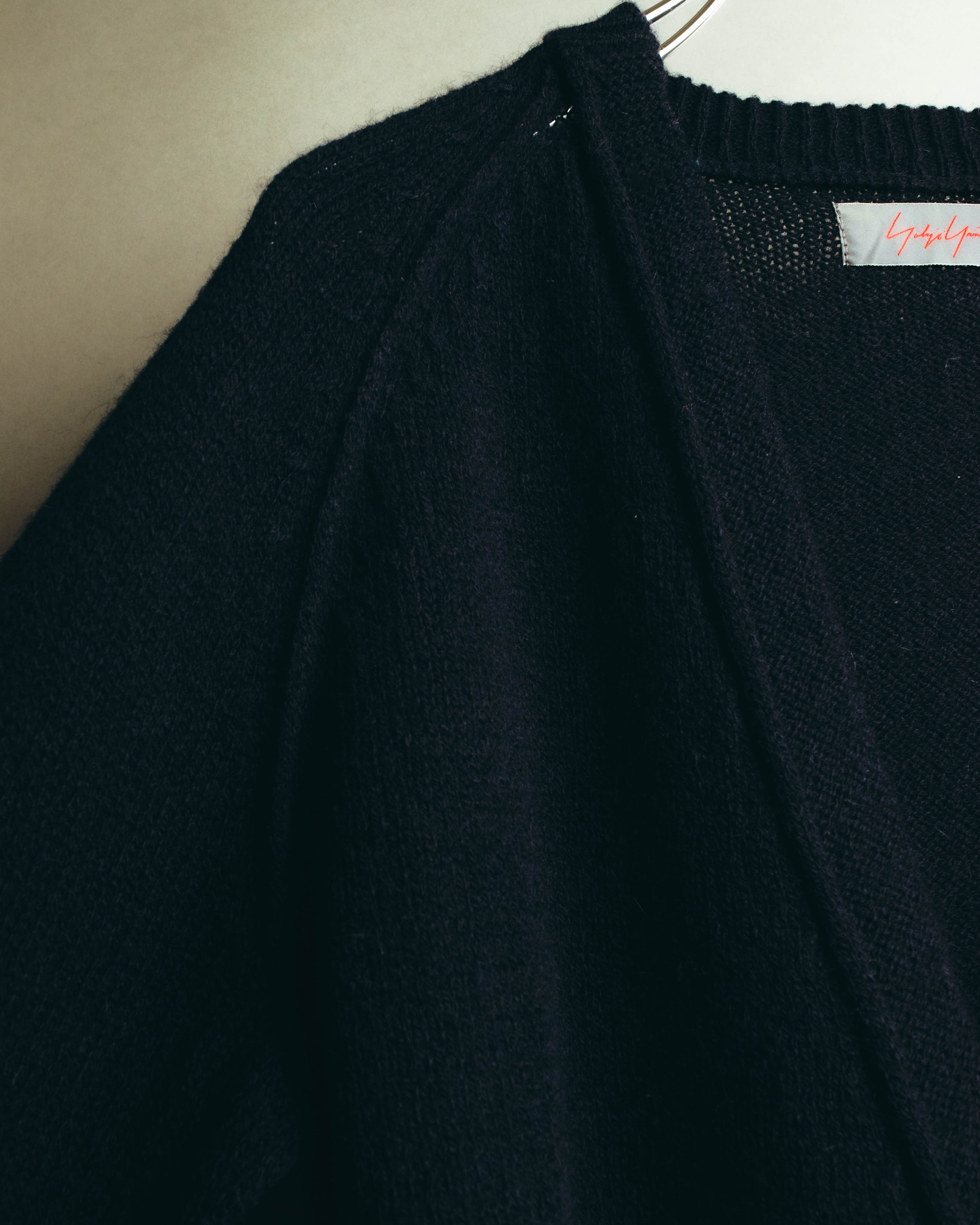 "Yohji Yamamoto +NOIR" 00's-10's Soft alpaca wool knit cardigan
