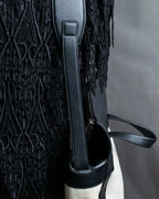 "BOTTEGA VENETA" 19AW Canvas & leather combination 2way bag