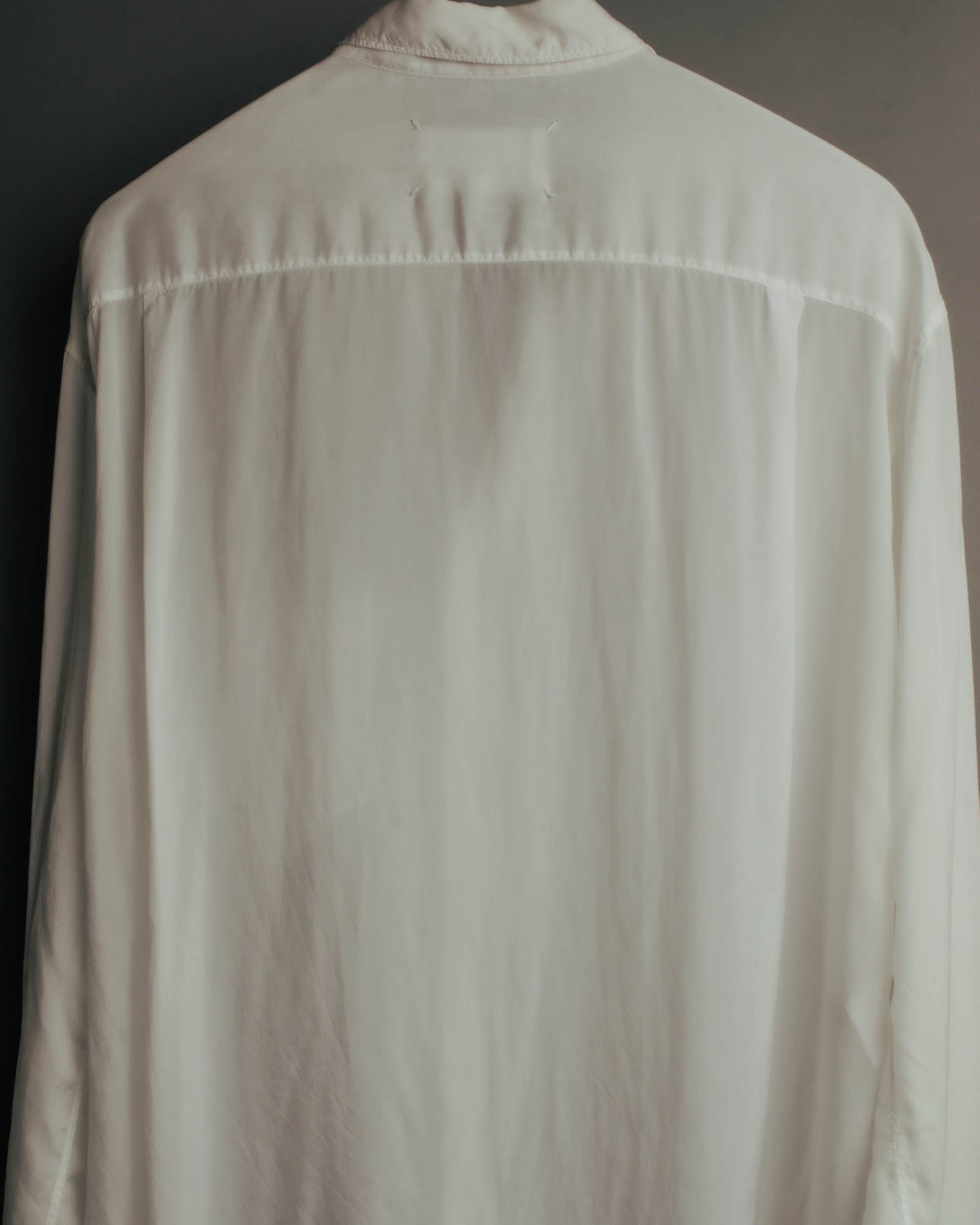“Maison Margiela” 2018’s-20’s Cupro sheer white shirt