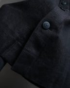 "CHANEL" Back button design flared maxi skirt