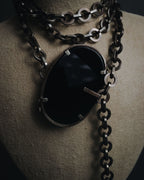 "VALENTINO GARAVANI" 2010’s dark romantic statement necklace＆belt
