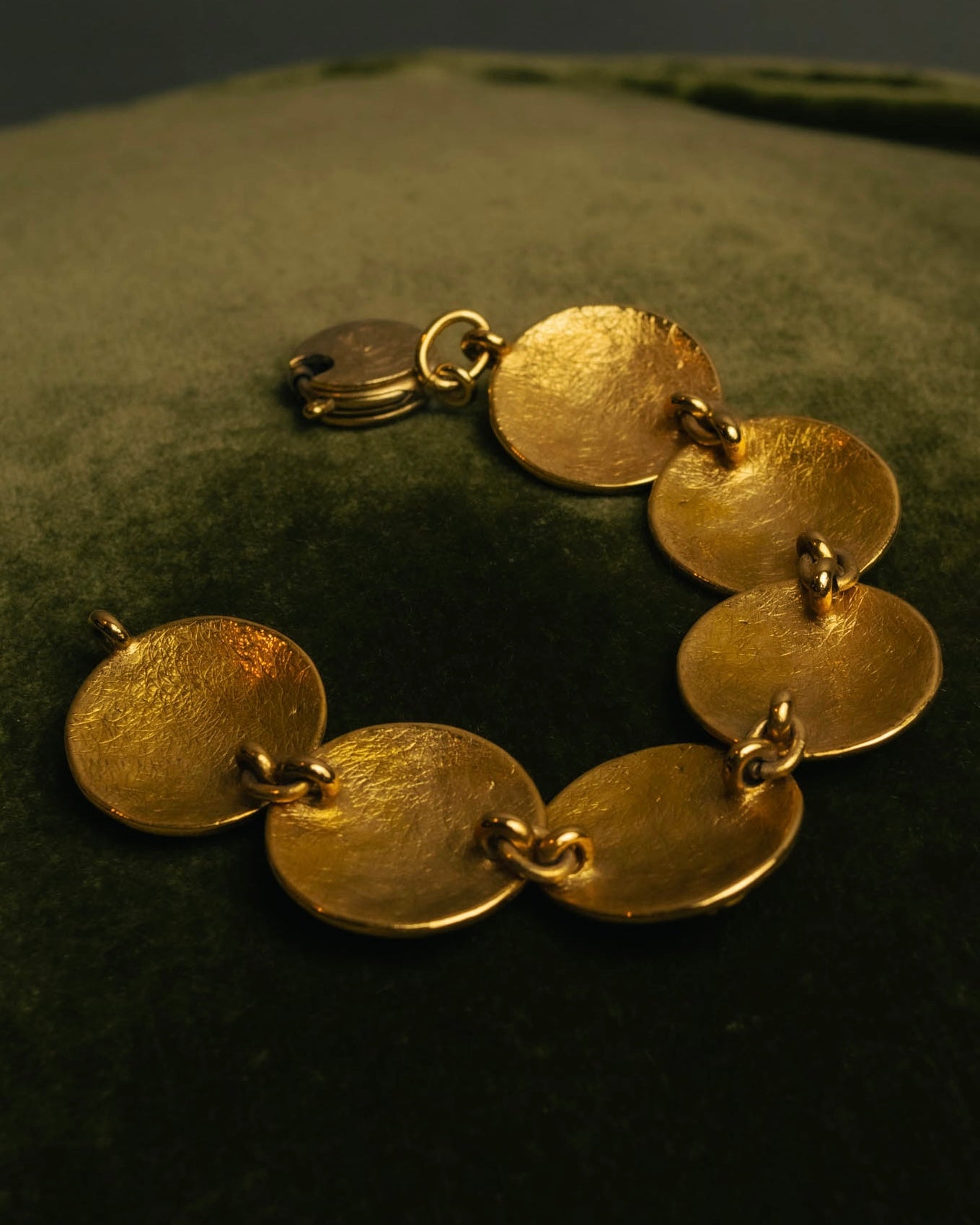 -SPECIAL- “YVES SAINT LAURENT” 80’s-90’s Lava texture statement bracelet