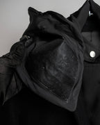 "Juun.J" Zip-up blouson docking design jacket