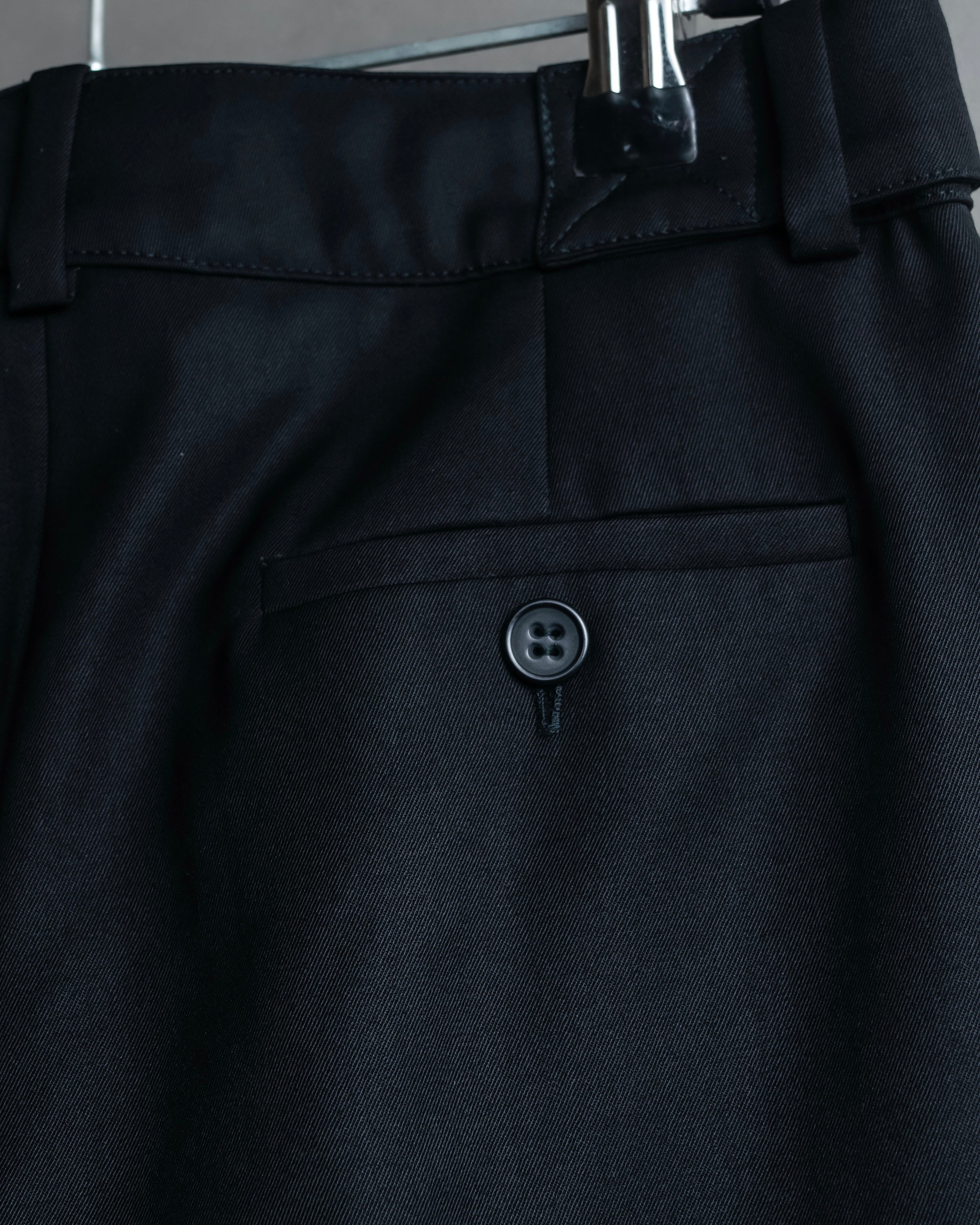 "Chloe" Oversized wool matte black set up