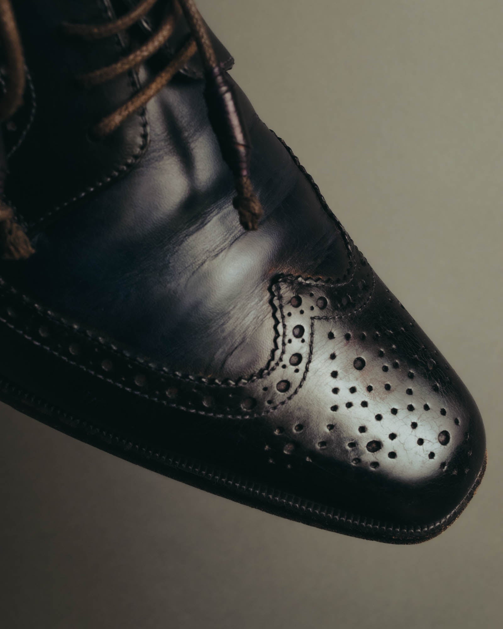 “Alberto Guardiani” 00’s-10’s Full brogue leather derby shoes
