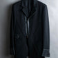 "GIORGIO ARMANI" Riders detail leather switching jacket