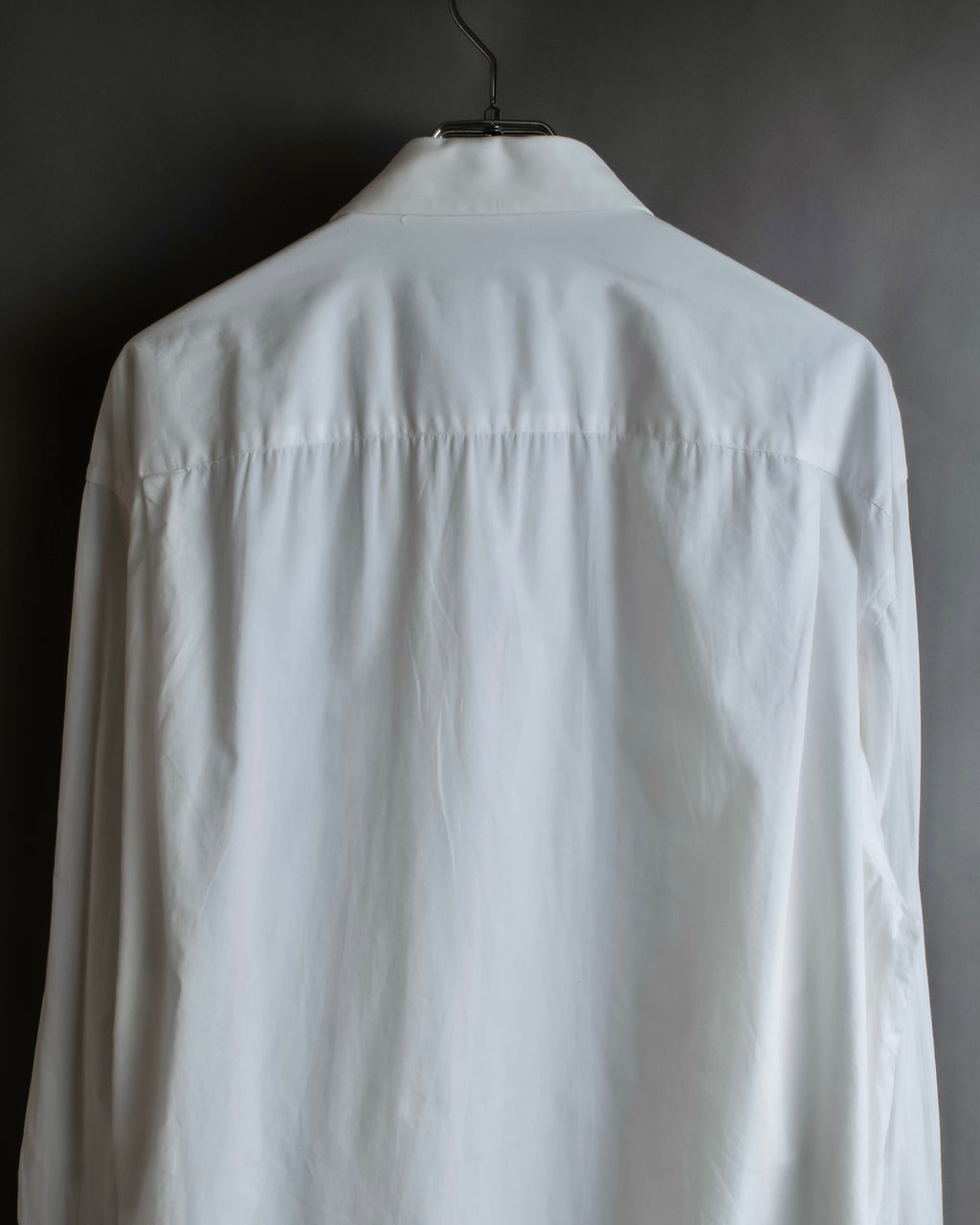 "Christian Dior" Pintuck design wide spread collar dress shirt