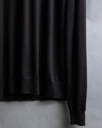 "BOTTEGA VENETA" High quality wool charcoal brown knit