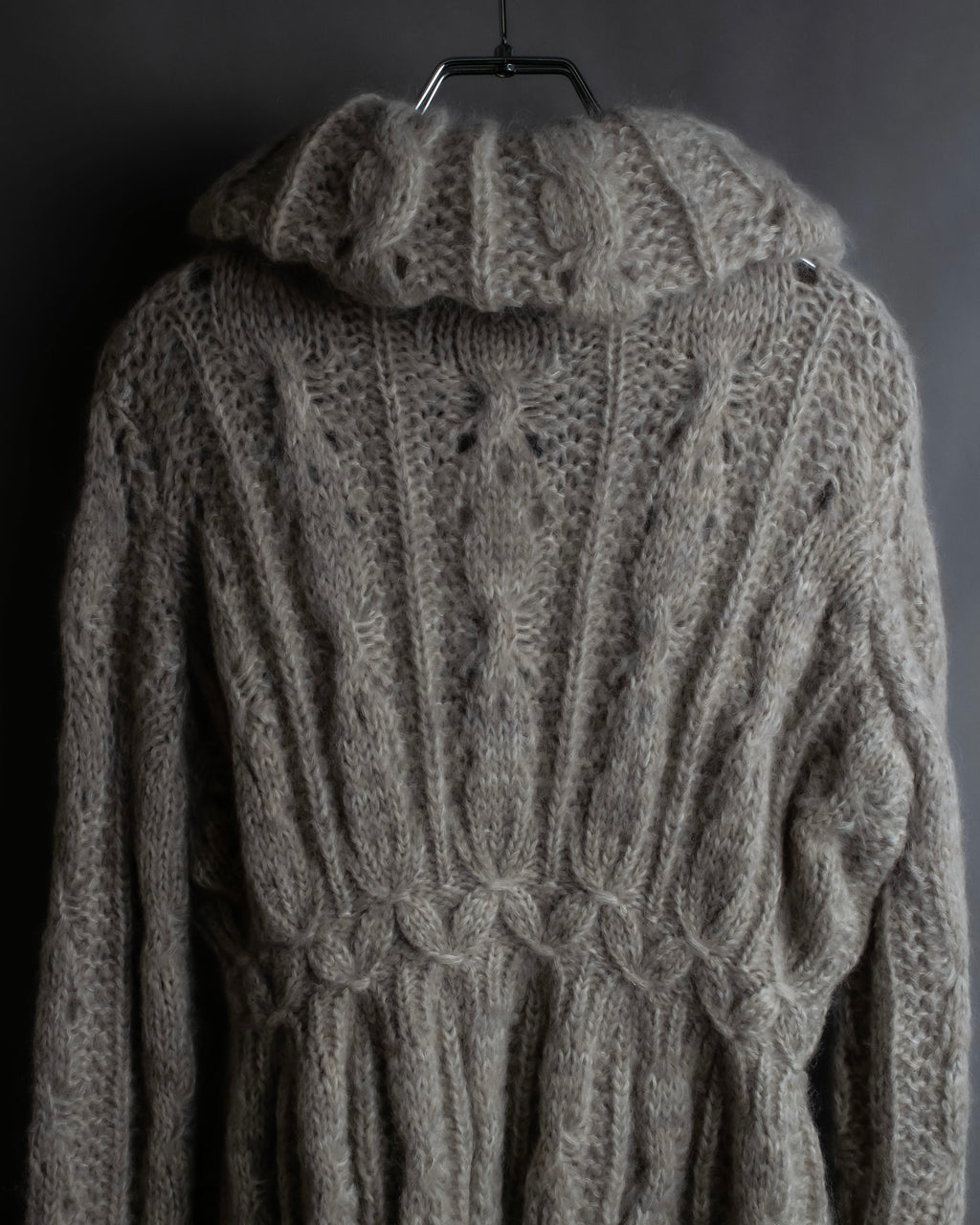 "ERMANNO SCERVINO" Three-dimensional knit long cardigan