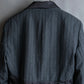 "ISSEY MIYAKE" Different material switching design shape pattern tailored jacket