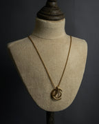 "Dior" CD logo iconic top design necklace