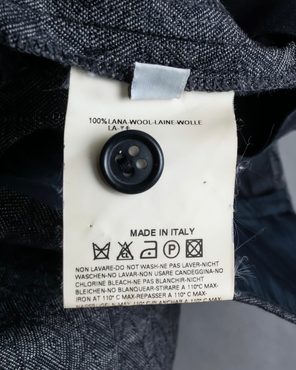 "Maison Martin Margiela" Geometric pattern high waist slim slacks