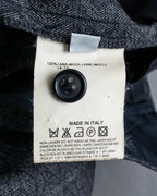 "Maison Martin Margiela" Geometric pattern high waist slim slacks