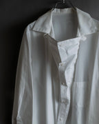 "YOHJI YAMAMOTO" 12SS Folded front panel cotton shirt
